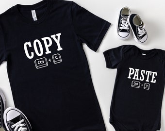 Matching Fathers Day Shirts, Dad and Baby Matching Shirt, Copy Paste Shirt, Dad and son matching shirts, Fathers Day Matching shirt, Dad Tee