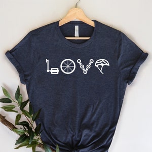 Love Bicycle Shirt, Cyclist Shirt, Bicycle shirt, Cycologist Shirt, Bicycle Lover shirt, Bicycle Rider, Women Bike Shirt, Bicycle gifts tee