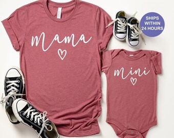 Mothers day shirt, Mama Mini Shirt, Mommy And Me Outfit, Matching mothers day shirt, Matching Mommy and Me Shirt, Mama Mini Matching Shirt