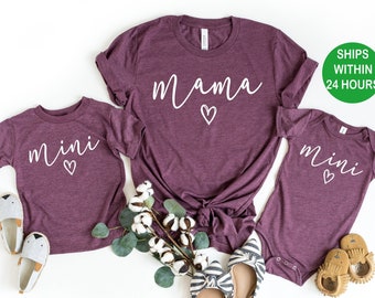 Mothers day shirt, Mama Mini Shirt, Matching mothers day shirt, Matching Family shirts, Matching Mommy and Me Shirts, Mothers day gift shirt
