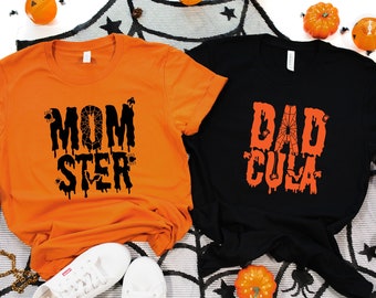 Halloween Couple Shirts, Matching Halloween Shirts, Halloween Couple Gifts, Family Halloween Shirt, Couple Halloween Party, Momster Shirt