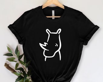 Rhino Shirt, Cute Rhino Shirt, Funny Rhino Shirt, Rhino gift shirt, Gift Shirt for dad, Ugly Rhino shirt, Gift Shirt for woman, Rhino tee