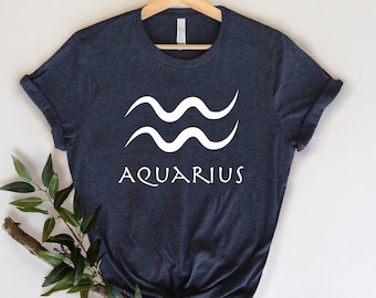 Aquarius Shirt, Aquarius Zodiac, Aquarius Gift, Zodiac Art Gifts, Zodiac Aquarius, Aquarius Women, Aquarius Birthday,Aquarius Sign Shirt