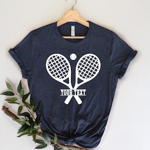 Personalized Tennis Shirt, Custom Tennis Shirt, Tennis Team Shirt, Tennis gifts for women, Tennis Player Shirt, Tennis Coach Gift, Tennis