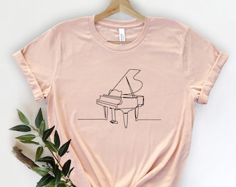 Camisa de piano, Camisas de música para mujeres, Regalo para amantes de la música, Camisa de música, Camisa de músico, Camisa de pianista, camiseta de amante de la música, regalos para amantes de la música