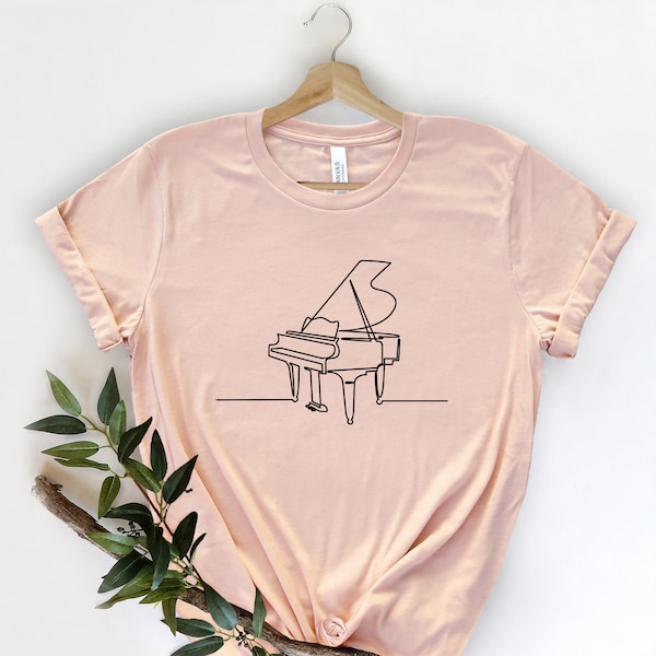 Piano Shirt, Music Shirts For Women, Music Lovers Gift, Music Shirt, Musician Shirt, Pianist shirt, Music Lover tee, gifts for music lovers