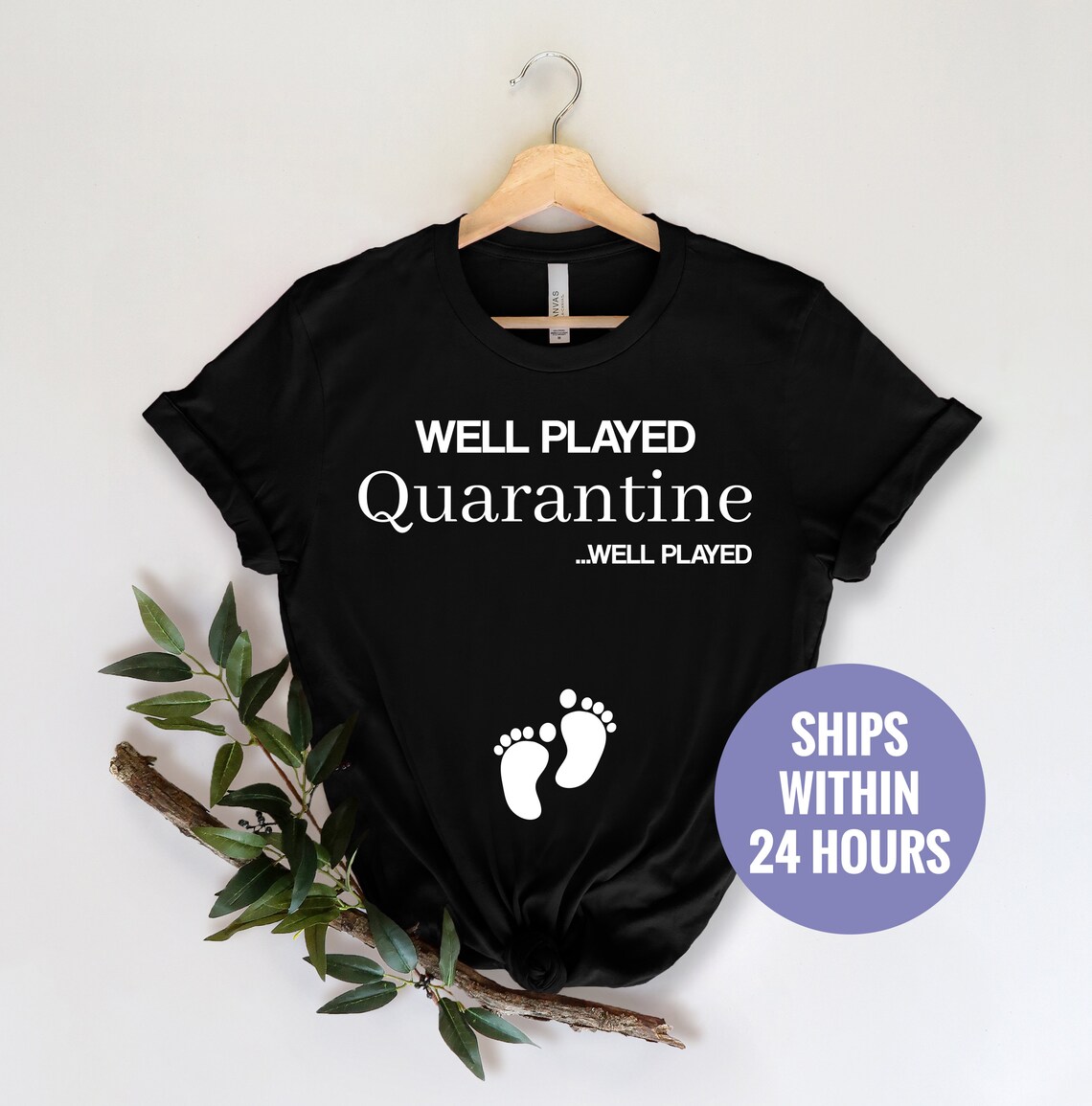 quarantine pregnancy shirt