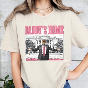 Chemise maison de papa, T-shirt Trump 2024, cadeau républicain, sweat-shirt Trump rigolo, chemise Trump 2024 Maison Blanche, chemise politique, tee-shirt électoral
