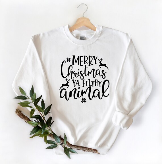 Merry christmas ya deals filthy animal womens sweater