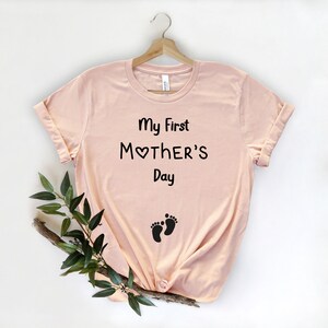 My First Mother's Day Shirt, Pregnancy Announcement Shirt, Gift for wife mother's day, First mother's day gifts, First mother's day shirt image 2