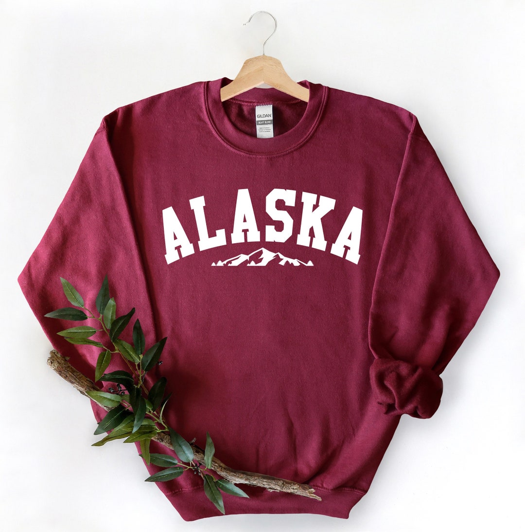 Alaska Sweatshirt, Alaska Crewneck Sweatshirt, Alaska Gift Sweatshirt