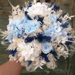 TOPAZE Bouquet, Bridal Bouquet, Dried and Stabilized Flower Bouquet
