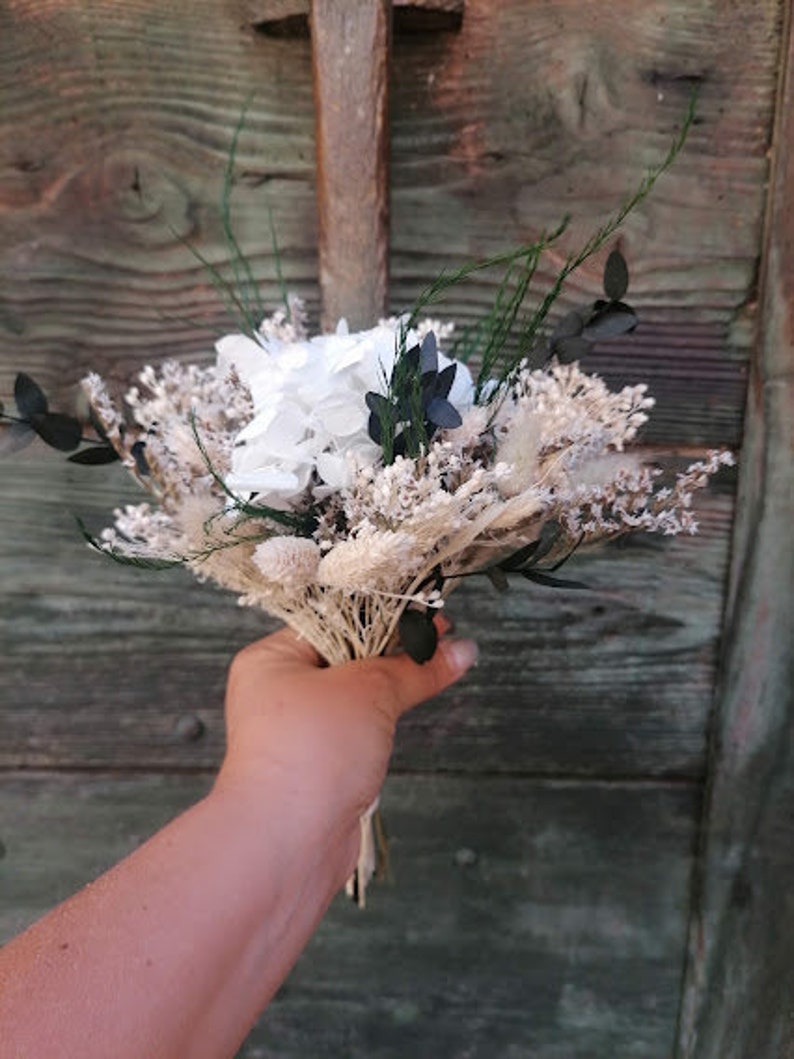 PERLE bouquet di fiori secchi e conservati, bouquet da sposa immagine 8