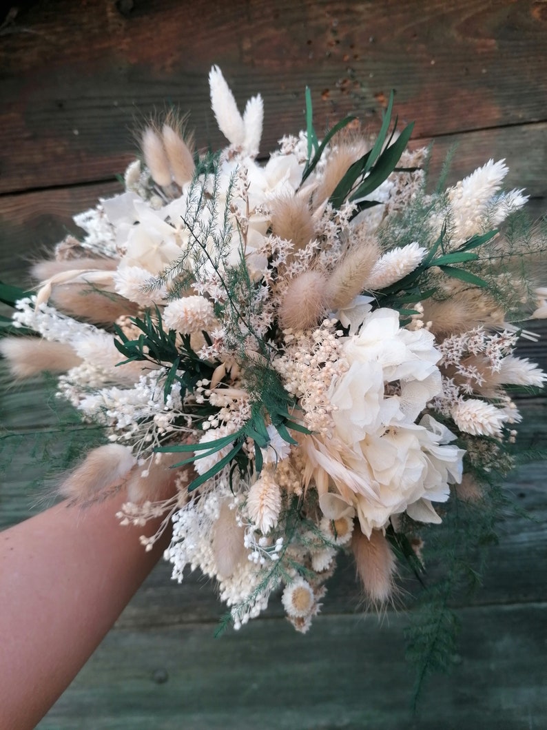 PERLE bouquet di fiori secchi e conservati, bouquet da sposa immagine 5