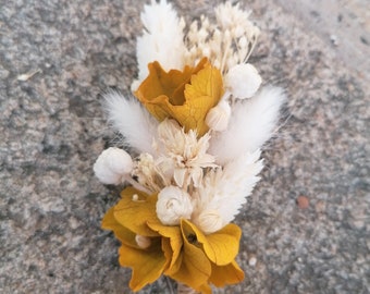 Accessoire OCRE, peigne coiffure, bracelet, boutonnière