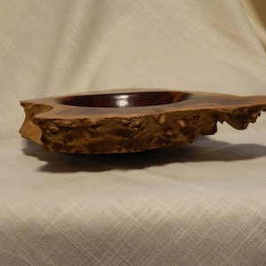 Australian Red Mallee Burl Bowl Accented with Turquoise