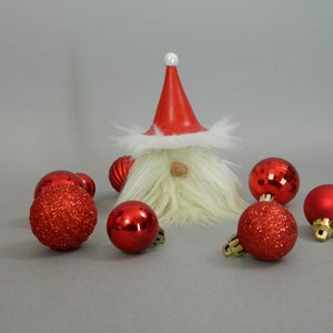 Santa Is Here- Wood Turned Santa Gnome