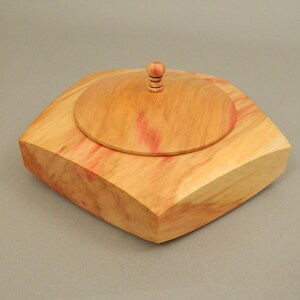 Hand Turned Box Elder Pentagon Jewelry Box III