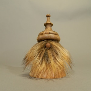 Walnut Hat Gnome: Maple Body, Weathered Beard