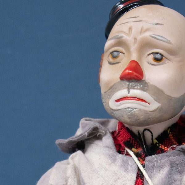 Porcelain Head Clown Doll Etsy