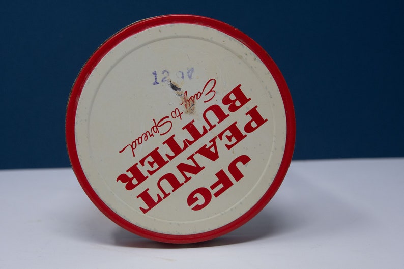 Vintage JFG 48 Ounce Glass Peanut Butter Jar With Metal Lid Etsy