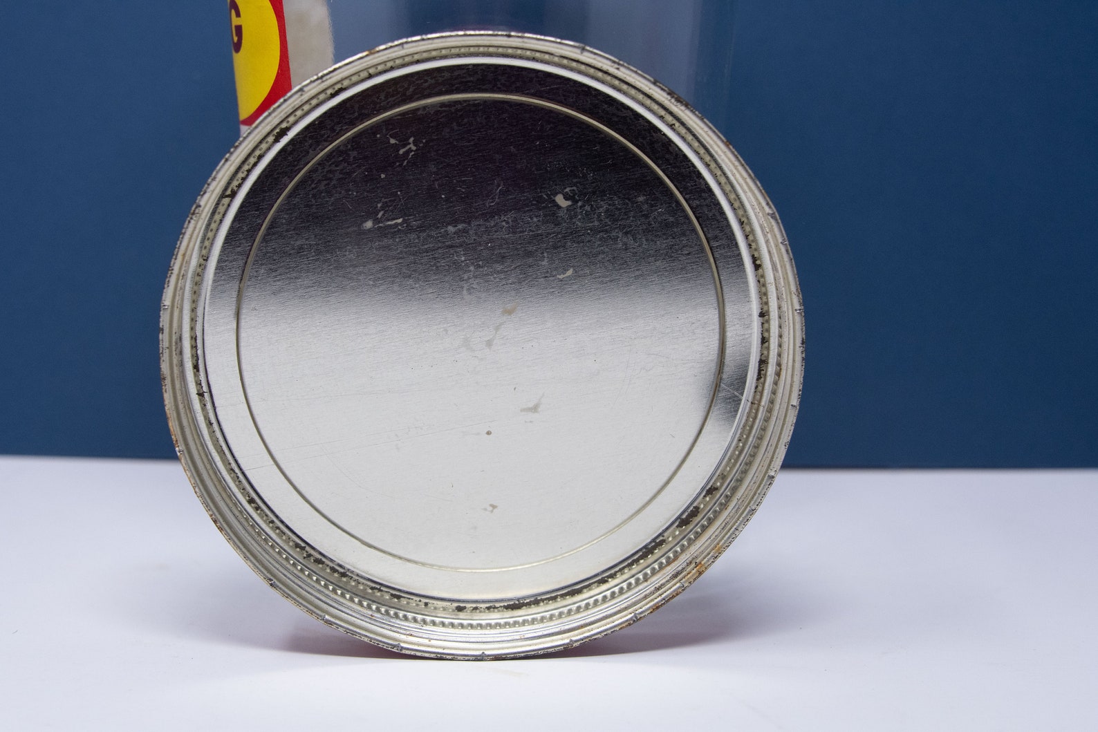 Vintage JFG 48 Ounce Glass Peanut Butter Jar With Metal Lid Etsy