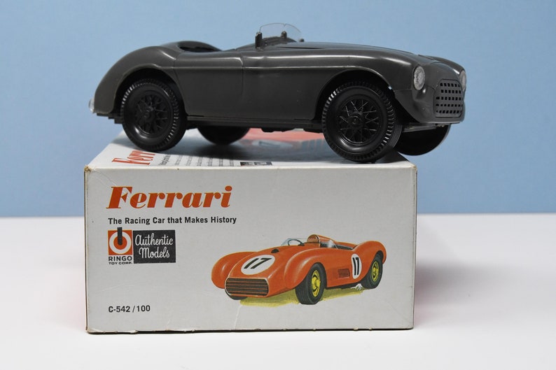 1964 Ringo Ferrari Roadster GreenGray Built Model With Original Box 124 Scale Rebox