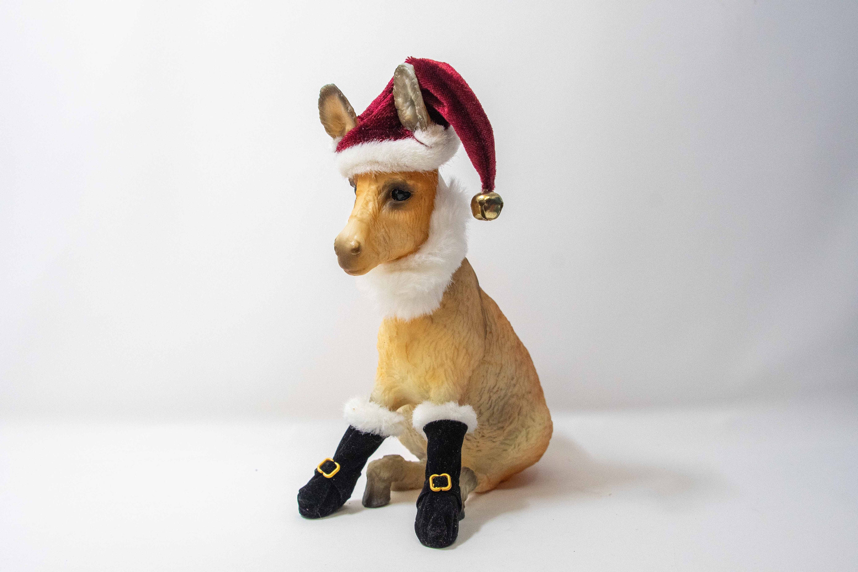 D. BREYER 2002 the holiday donkey クリスマス Breyer Mischief the Holiday Donkey 2002 Vintage Santa Christmas