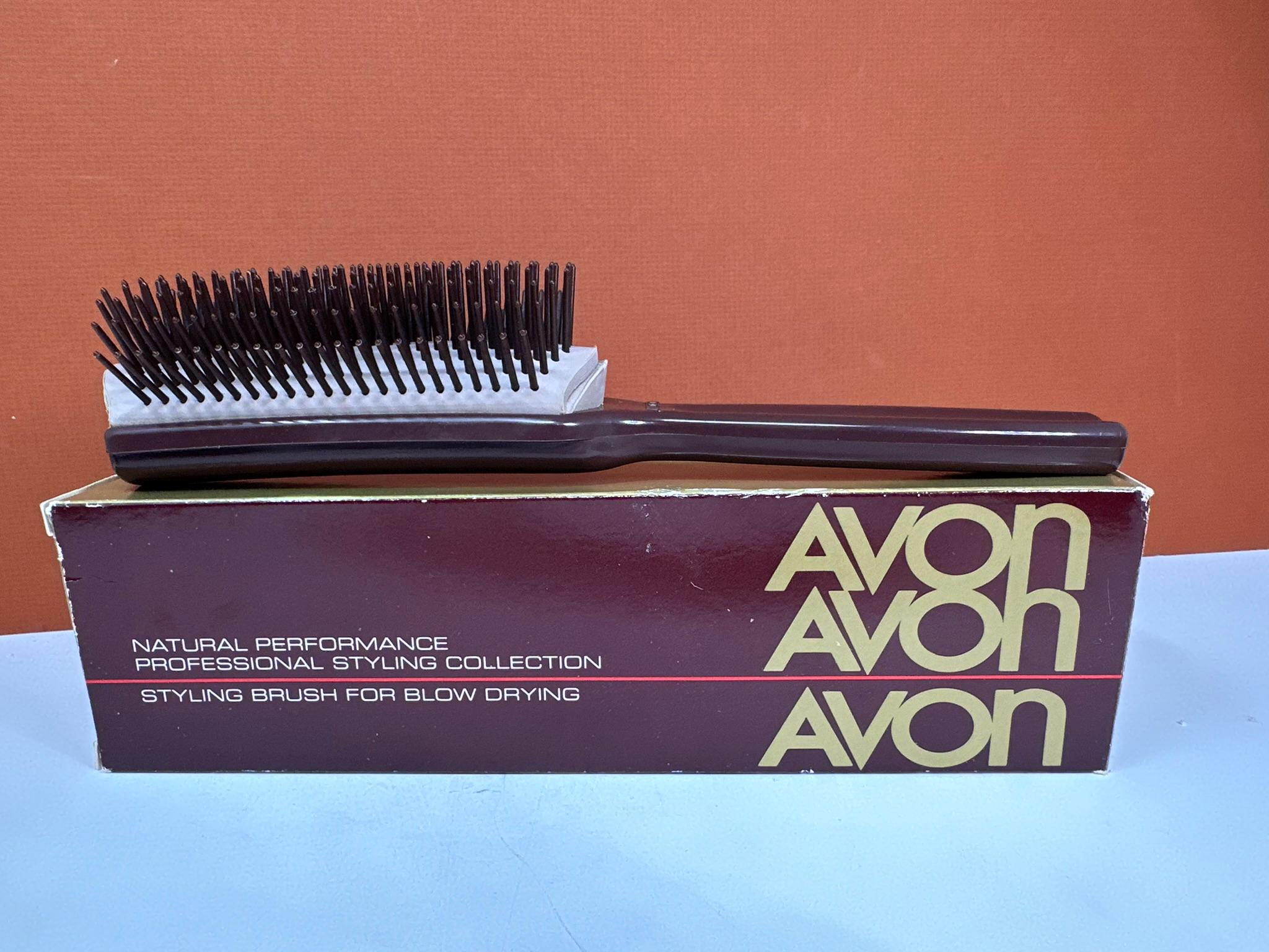 Avon Styling Hair Brush Turquoise Blue Thumb Grip New Old Stock Box Sealed Vintage Avon Hair Brush - Etsy main image 4