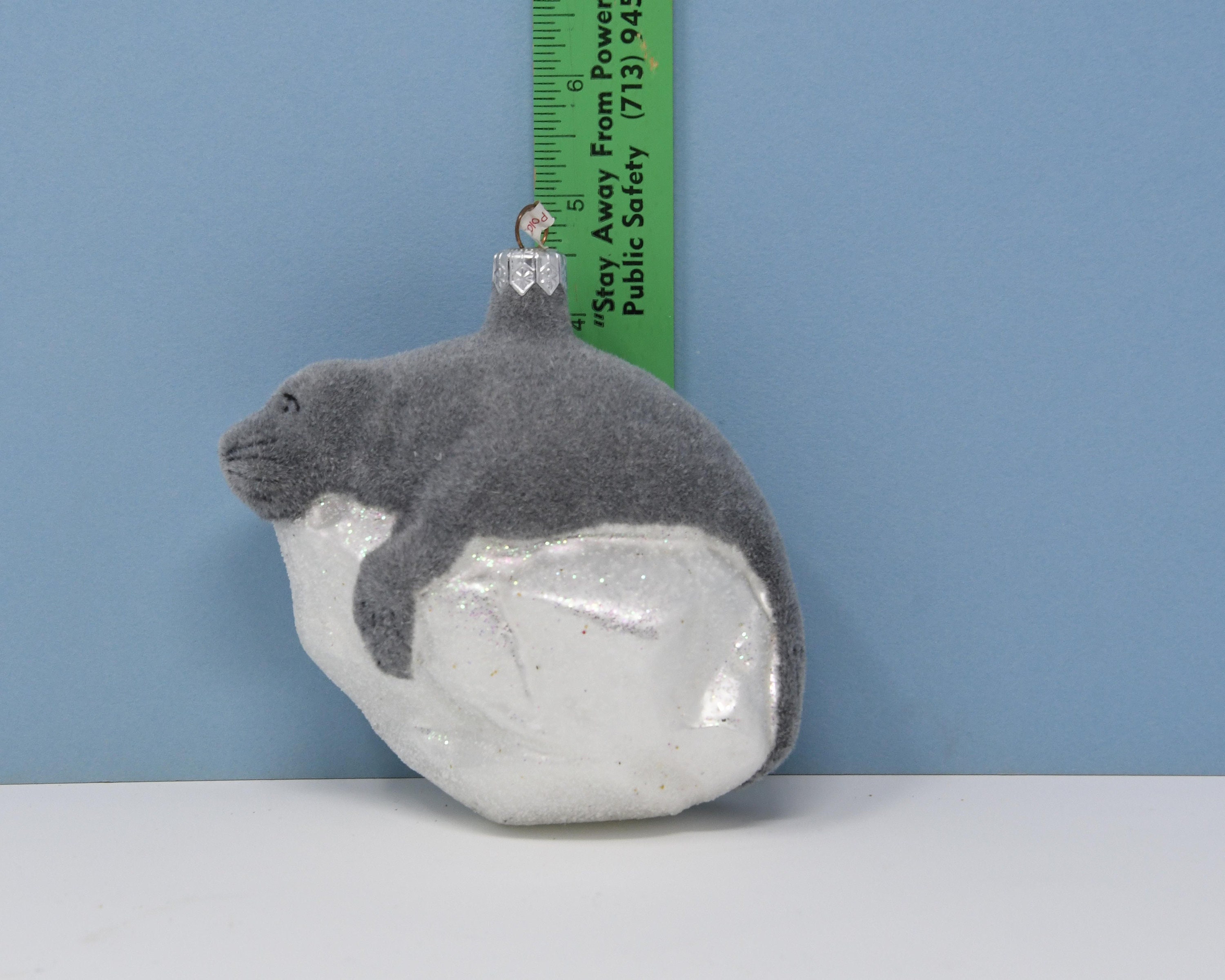Glass Blown Ornament Manatee Christmas Ornament Made in Etsy