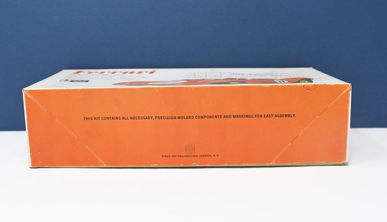 1964 Ringo Ferrari Roadster GreenGray Built Model With Original Box 124 Scale Rebox