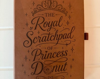 Dungeon Crawler Carl A5 Journal | Engraved Hard Cover Notebook | Princess Donut