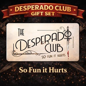 Desperado Club Gift Set | Dungeon Crawler Carl Merch Bundle | DCC Tumbler, Pin & Keychain | LitRPG Reader Gift