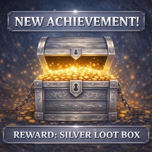 Silver Loot Box | Dungeon Crawler Carl Mystery Box | Nerdy Gift Box | Gamer Loot Crate | Geek Gift Set | Random Handmade Items