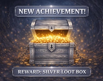 Silver Loot Box | Dungeon Crawler Carl Mystery Box | DCC Merch & Collectibles Gift Box | LitRPG Reader Surprise Box