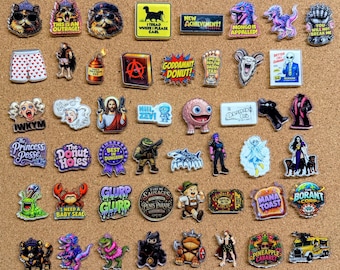 Dungeon Crawler Carl Acrylic Pins | Princess Donut, Mongo, Prepotente Designs (48 Designs)