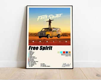 20x20 24x24 Poster Khalid Free Spirit Cover 2019 Album New K197