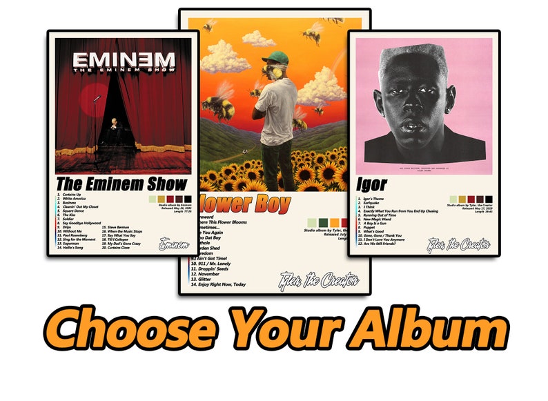 Custom Album Cover Poster Print Music Poster Personalised Etsy