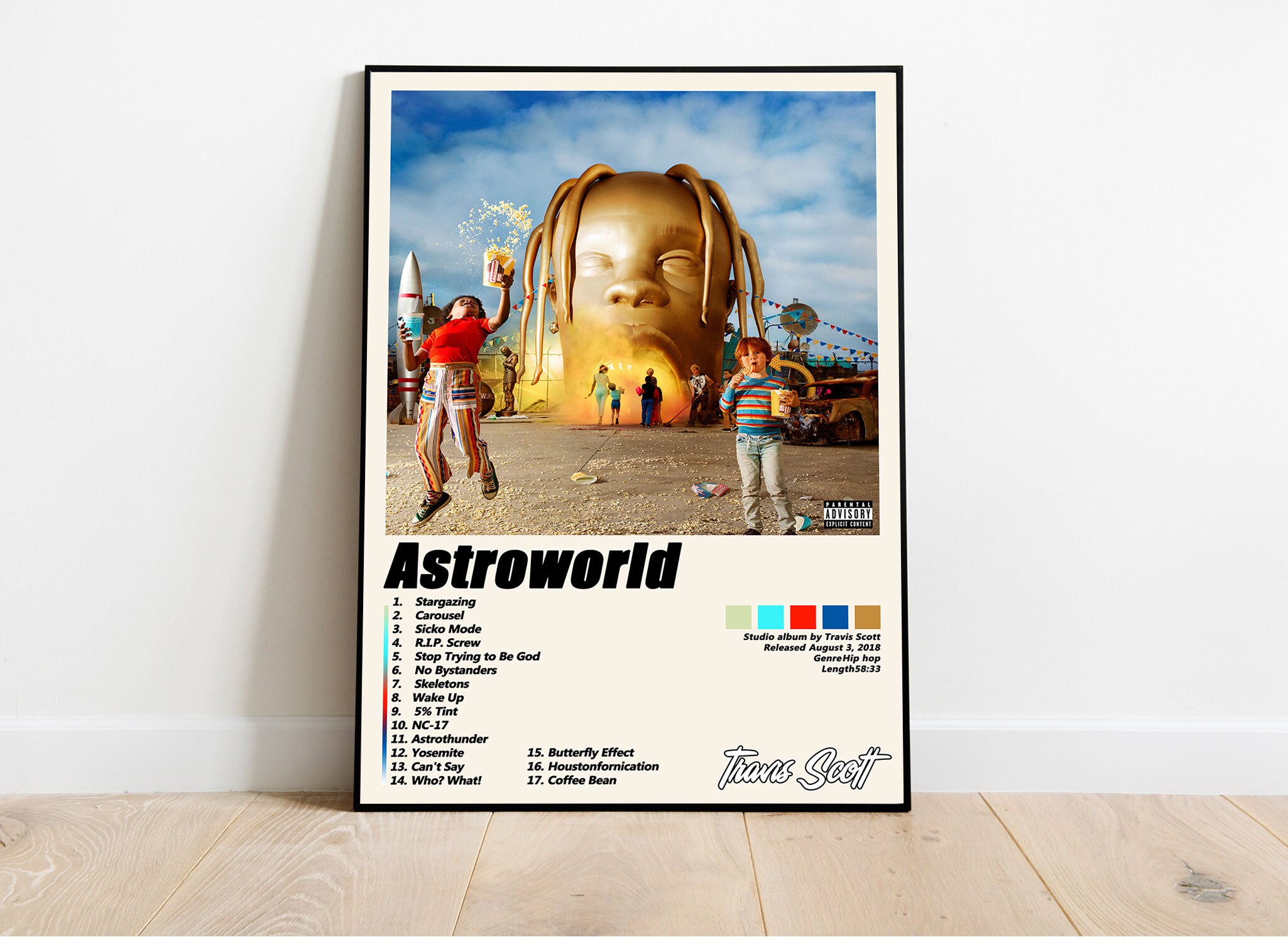 Travis Scott Astroworld Poster Albums Cover Poster Etsy