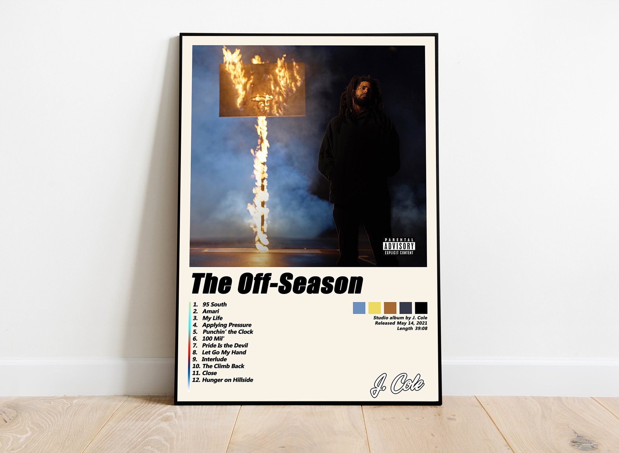 J Cole The Off-Season Poster Albums Cover Poster Custom | Etsy