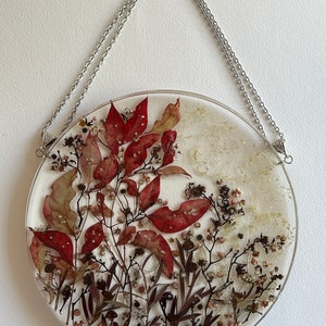 Wildflower wall art. Real dried Australian flowers hanging wall decor. Botanical  resin decor gift.Herbarium gift.Preserve flowers wall art.