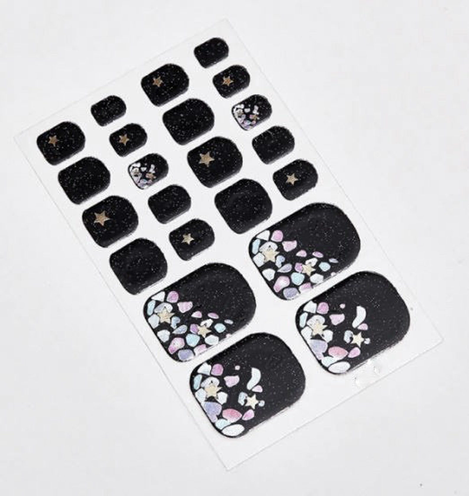 Gel Pedi Stickers Black Toenail Wraps Toe Nails Pedicure Pedi | Etsy