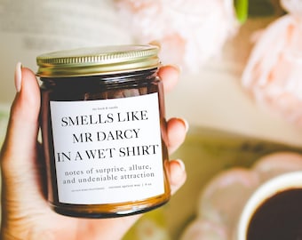 Mr Darcy in a Wet Shirt Candle