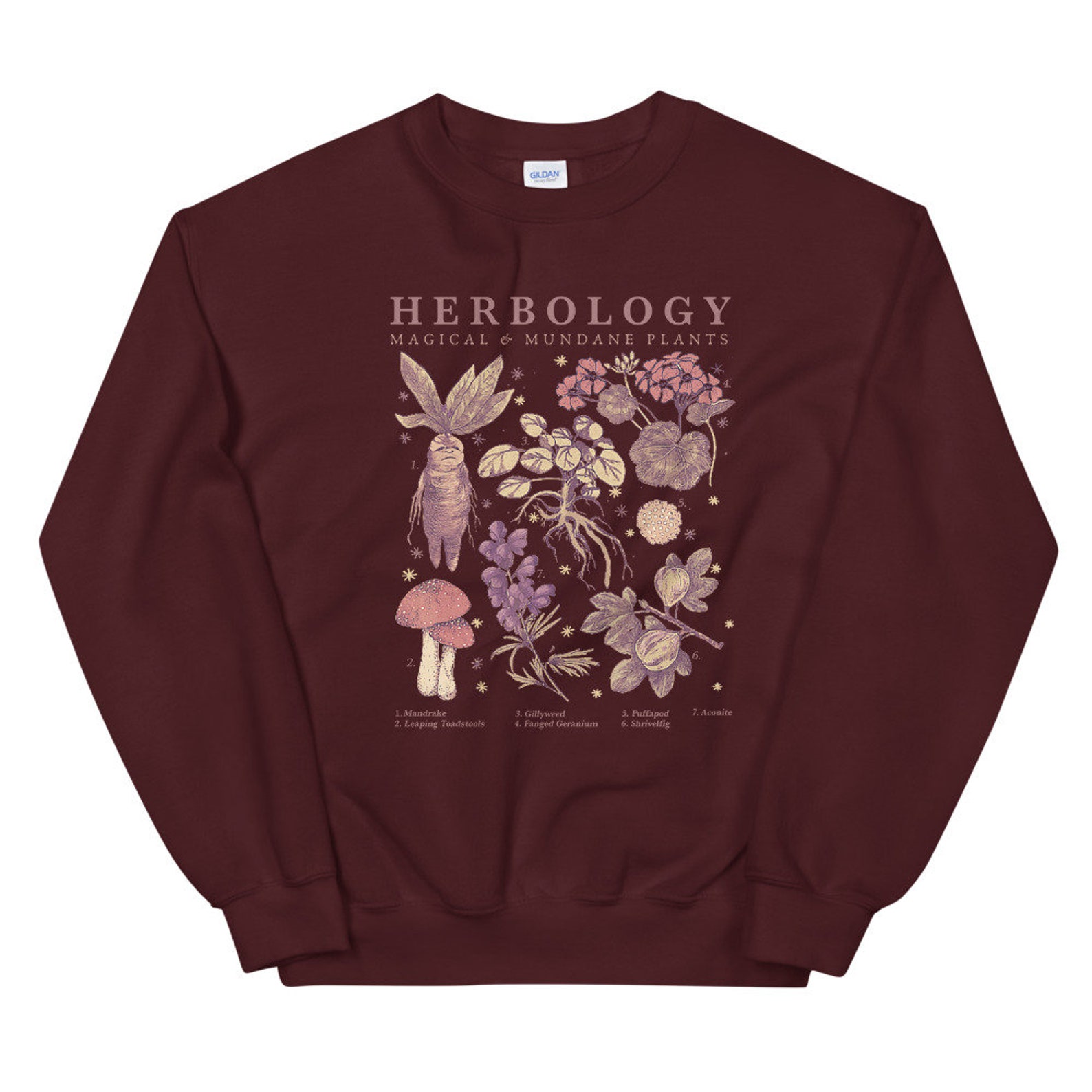 etsy herbology sweatshirt