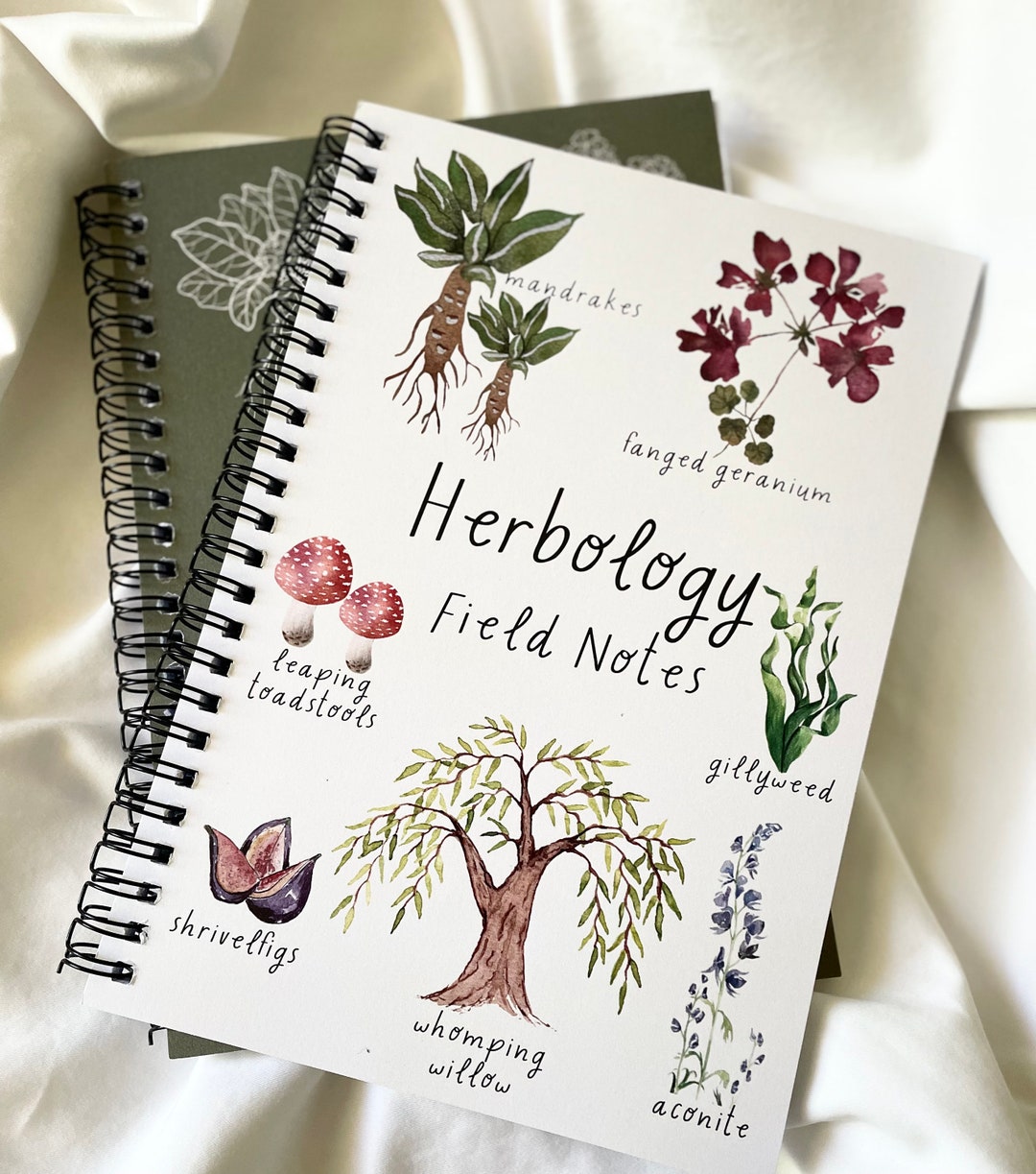 Herbology Notebook Etsy