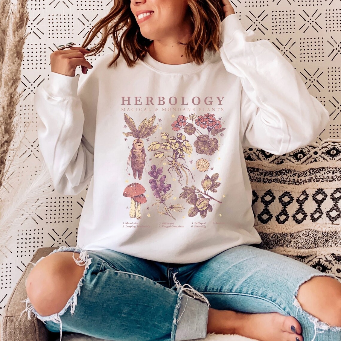 etsy herbology sweatshirt