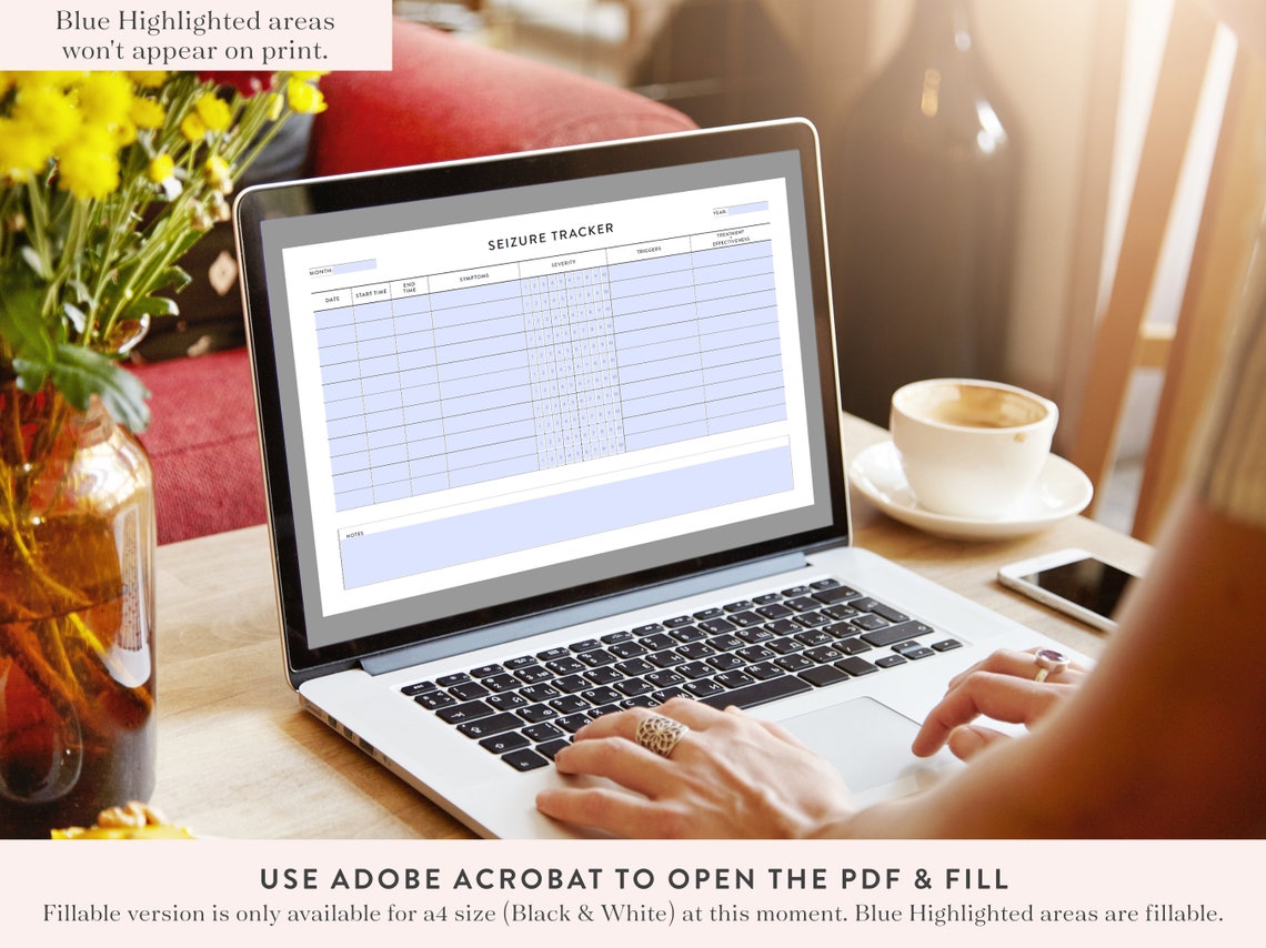 Printable Seizure Tracker, Fillable Seizure Logs, Epilepsy Tracker ...