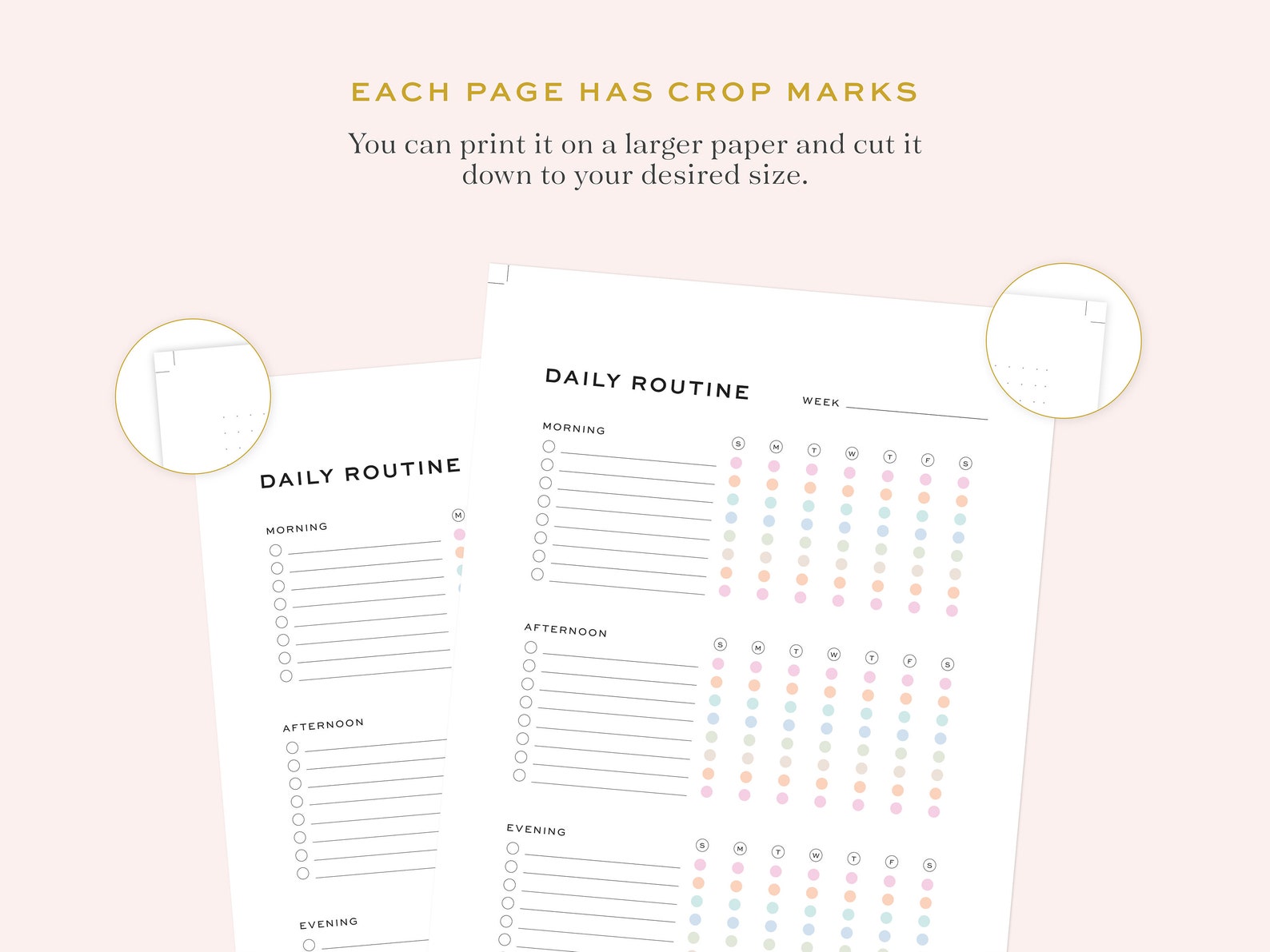 Printable Daily Routine Tracker Fillable Daily Planner - Etsy