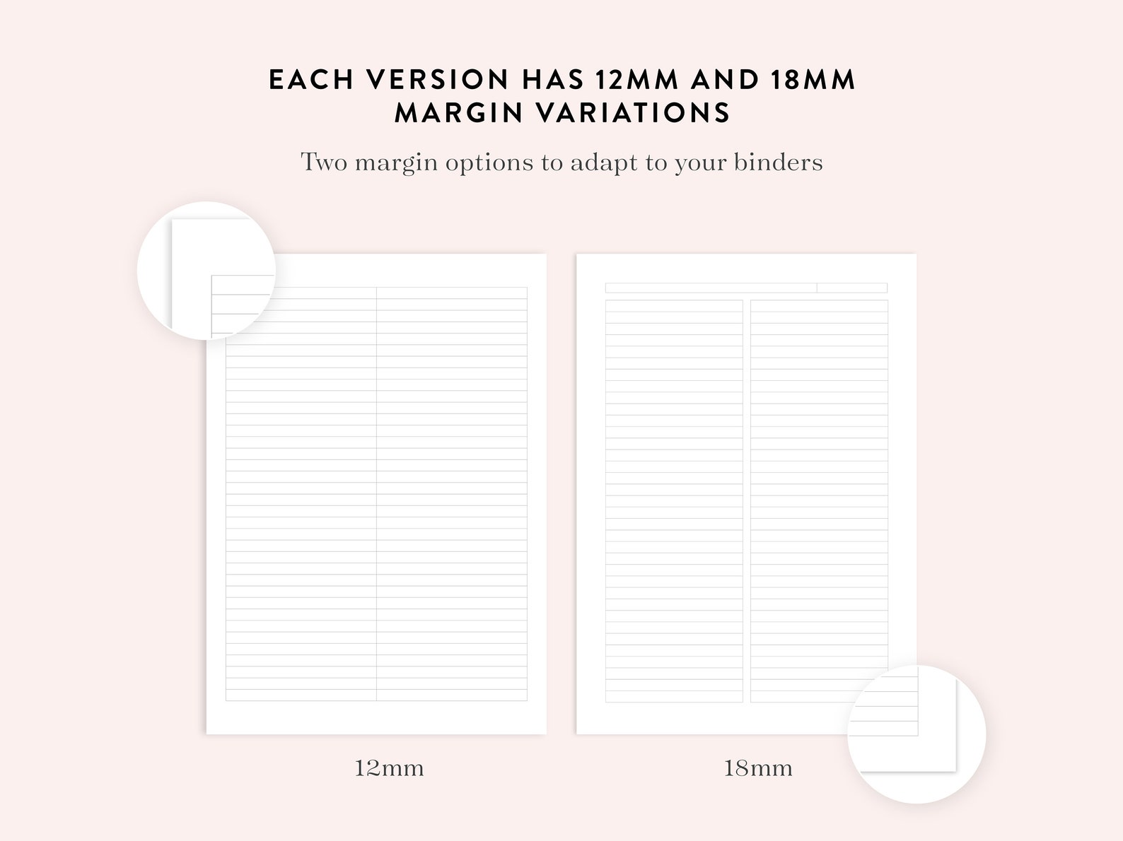 Printable Lined Paper PDF, Ruled Paper, Lined Sheets, College Student ...