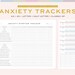 Printable Anxiety Trackers Monthly Anxiety Relief Worksheet Etsy Printable Anxiety Trackers Monthly Anxiety Relief Worksheet Etsy